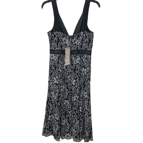 Keepsake NWT Holder Floral Lace Romantic Date Night Party Black Midi Dress, 6 - Picture 4 of 12